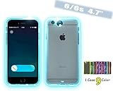 Feceir Apple iPhone 6/6S Case - Creative LED Light up Incoming Call Flash Cover, LED Flash Case 9 Color in 1 Case Anti-Scratch Clear Back Case (4.7