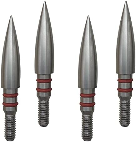 Aklisdlha Field Points arrowheads 100/125/150/200/300 Grains Archery Field Points,Stainless Steel Screw in Archery Field Tips and Broadheads (1 Dozen 12 PCS)