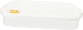 STOBAZA Food-Grade Refrigerator Dumpling Storage Box Single Layer Freezer Organizer for Wontons and Dumplings Airtight Fridge Container Lid for Kitchen Use