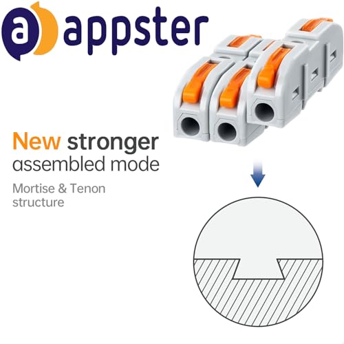 Image of 17pcs Wire Connector Blocks | Universal Electrical Connection Terminals | Quick Push-in Cable Splice Connectors | SPL-1 Clamp with Lever | 0.2-4mm Wire Jointer, Reusable & Safe