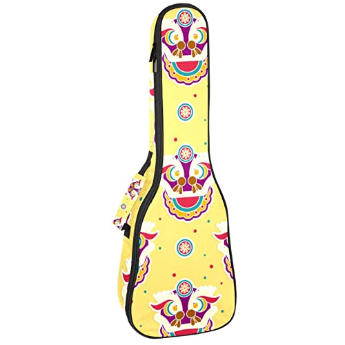 Sac à dos robuste pour ukulélé de concert rembourré housse soprano drôle