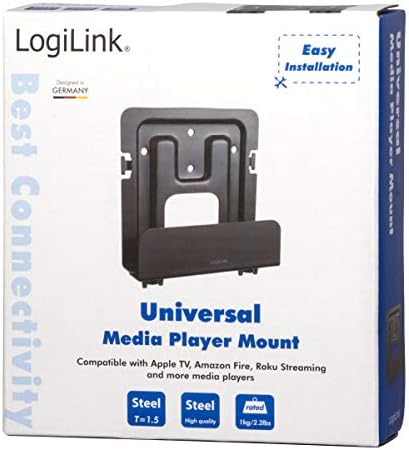LogiLink BP0049 Universal mount for media player, hard drives, cables, satellite boxes, black