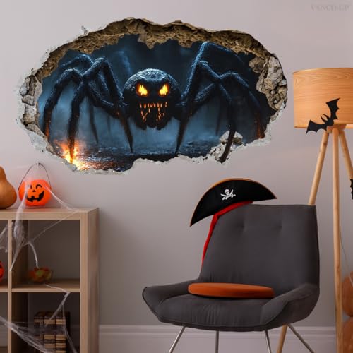 Araignée Halloween 3D iMagitek sticker géant pour décorer facilement