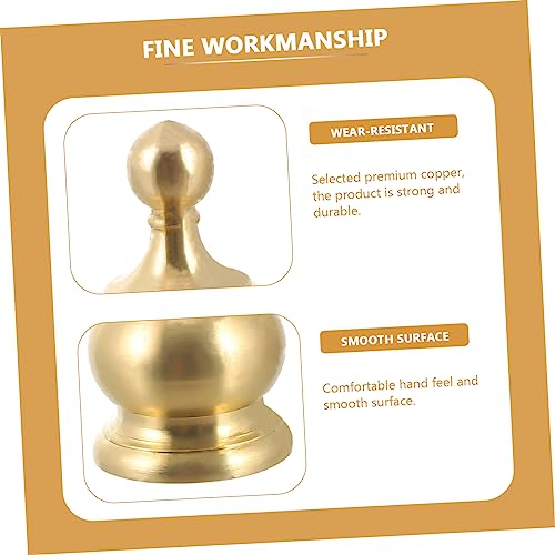 Image of DOITOOL 2pcs -Shaped Replacement Lamp Finial Knob for Lighting Decor Chic Design for Table and Floor Lamps Smooth Polished Artistic Atmosphere