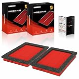 A-Premium 2-PC Pre-oiled Engine Air Filter Compatible with Ford F-150 04-08, F-250 Super Duty F-350