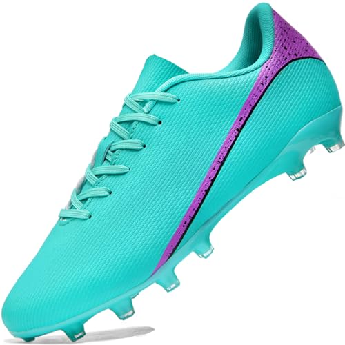 situkeke Girls Football Boots Training Sport Running Shoes Profession Competition Teenager Boys Breathable Sneakers Unisex Light Green 34 EU