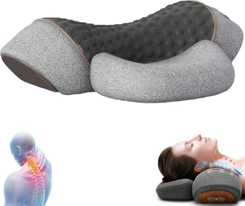 Generic - Prime Physio 3-In-1 Neck Massager, PrimePhysio Neck Massage Cushion With Traction, Massage And Heat, Shoulder Massager (A, 1 Set)