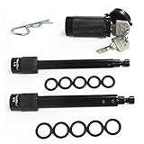 MAXXHAUL 50151 Trailer Hitch Lock Pin Set 5/8 and 1/2 Inch with Locking System Anti-Rattle for...
