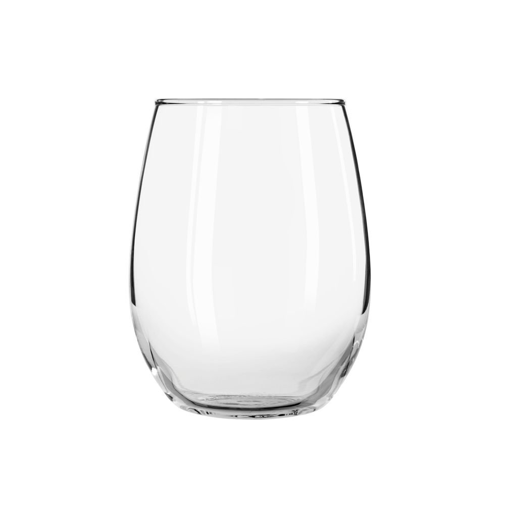 15 oz Stemless Wine Glass by Libbey – 15 Ounces, Glass, White