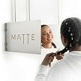 specchio 3 mm Specchio in vetro 100% di alta qualità: il tuo specchio da parrucchiere da donna è progettato con vetro resistente, fornendo riflessi nitidi e precisi per ottenere acconciature quotidiane e cura dei capelli con successo.