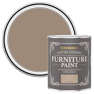 Rust-Oleum Brown Furniture Paint in Satin Finish - Salted Caramel Satin 750ml