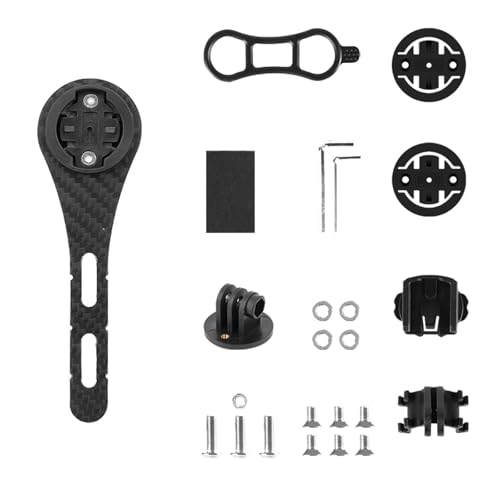 mioosho Universals Carbon Fiber Computer Mount Bicycle Handlebar Computer Mount