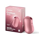 Satisfyer Cotton Candy Air Pulse & Klitoris-Vibrator | 11 Druckwellen- & 12 Vibrationsprogramme | Sex-Spielzeug in Rosa für Frauen | Druckwellenvibrator & Stimulator