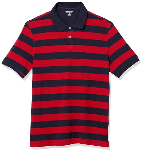 Image of Amazon Essentials Men's Regular-Fit Short Sleeve Cotton Pique Polo Shirt (Available in Big & Tall)