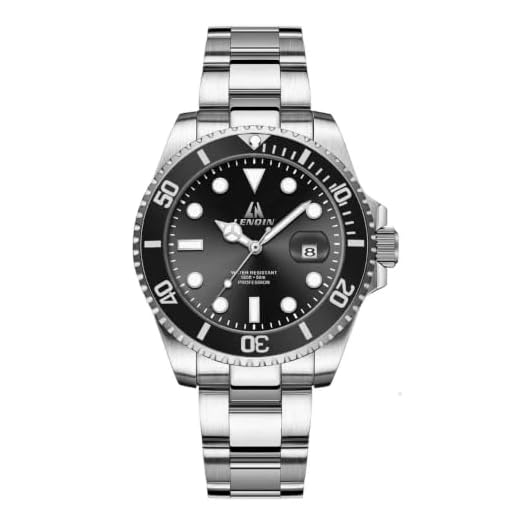 LN LENQIN Mens Watches Stainless Steel Waterproof Analog Quartz Watch for Men with Date Luminous Fashion Wristwatch