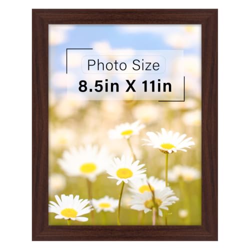 Frametory, 8.5x11 Picture Frame with Glass, Black, 1 Pack