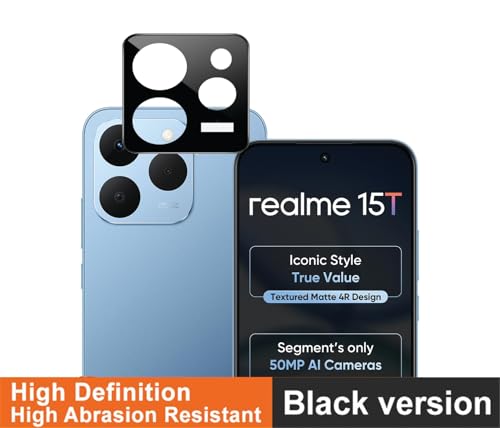 Image of FabeKee Compatible With For Realme 15T 5G Camera Lens Protector Tempered Glass HD Clear Lens Film