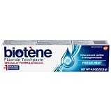 Biotene Fluoride Toothpaste, Fresh Mint Original 4.3 oz (Pack of 4)