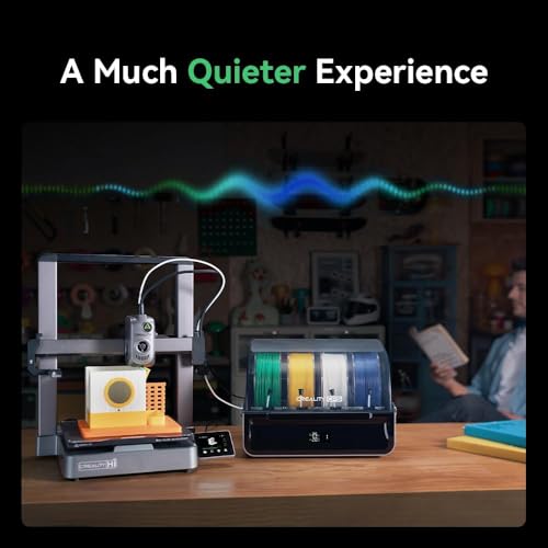 Image of 3IDEA CR Hi Combo 3D Printer, Multi Color 3D Printer with CFS, 500mm /s High Speed Auto-Leveling Automatic Filament Reading Clog-Free Extruder 95% Pre-Assemble All-Metal Body 10.24x10.24x11.81inch