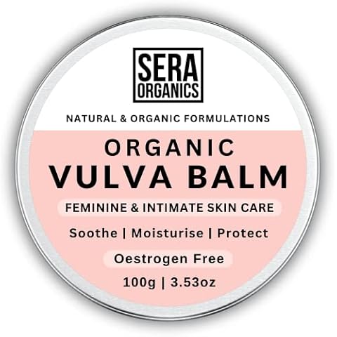Natural Vaginal Moisturiser for Vaginal Dryness - Menopause Support, Vulva Cream Balm, Helps Relieve Irritation, Dryness, Itching, Chafing, Odour, Discomfort, Oestrogen Free (100ml) by Sera Organics Cover