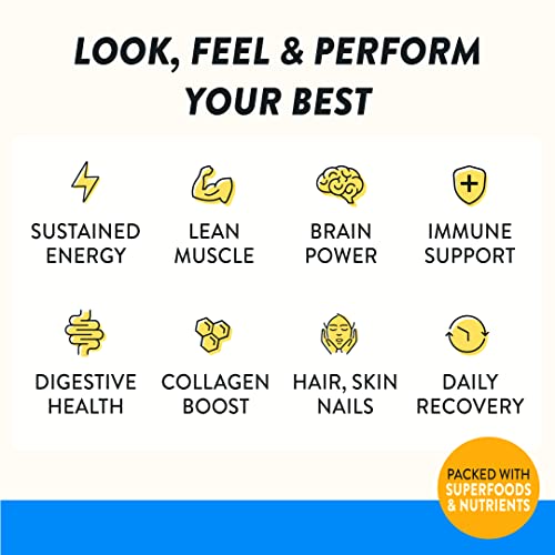 Happy Viking Vanilla Protein Powder And Shakes, Created By Venus Williams, 20G Protein, Low Carb, Keto, Vegan, Gluten-Free, Non-Gmo, Superfoods, Complete Meal Replacement #TOP5