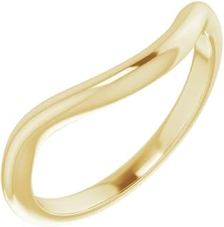 Solid 10K Yellow Gold 11x9mm Oval Wedding Band - Size 7 - SKU#7497