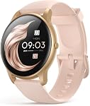 Smart Watch pour les femmes hommes, AGPTEK 5ATM Montre Fitness Tracker imperméable à l'eau.Smartwatch avec moniteur de fréquence cardiaque. Notification pour Android iOS Téléphones (Rose Gold)