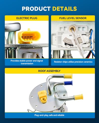 Image of PHILTOP Electric Fuel Pump Assembly FG1213 Fit for Chevrolet Corvette