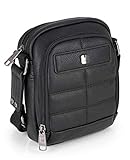 Bolsillos con cremallera GABOL Bandolera 2 Comp, Adultos Unisex, Negro (Negro), Talla Única