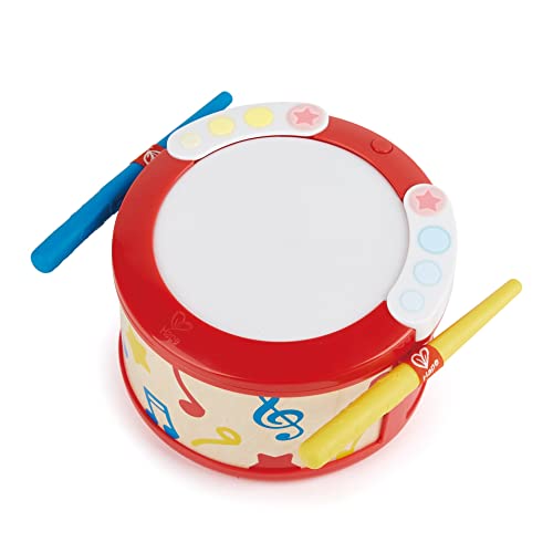 Hape Lern-Spiel-Trommel | Musikinstrument für Kinder ab 12 Monaten, E0620