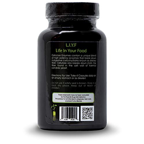 Puradyme Cellulase Individual Enzyme - 180 Capsules #TOP2