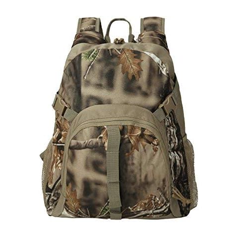 AUSCAMOTEK Camo Backpacks for Hunting Accessories Fishing Hiking Camping Camouflage Bag Small Day Pack for Men - Woodland Camo Cover
