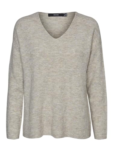 VERO MODA Strick Pullover V-Ausschnitt Langarm Sweater Knitted Jumper...