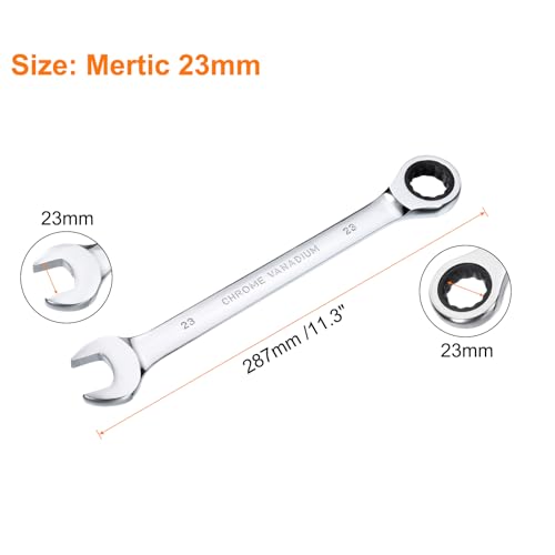 HARFINGTON Ratcheting Wrench 23mm Metric 12PT Cr-V Polished Chromed by HARFINGTON - Used condition - Image 2