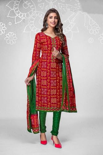Image of Priyashi Women Unstiched Crepe dress materials | Crepe Salwar Suit for women with dupatta | suit material for women unstitched