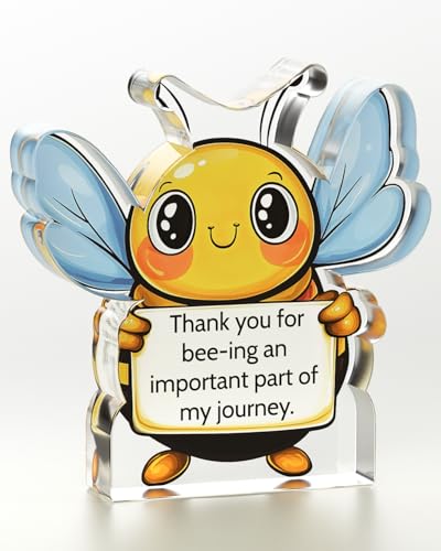 Funnli Teacher Gifts, Teacher Appreciation Gifts Acrylic Plaque, Appreciation Valentines Day Christmas Thank You Graduation Gifts for Women Teacher Principal Classmate Study Partner Roommate