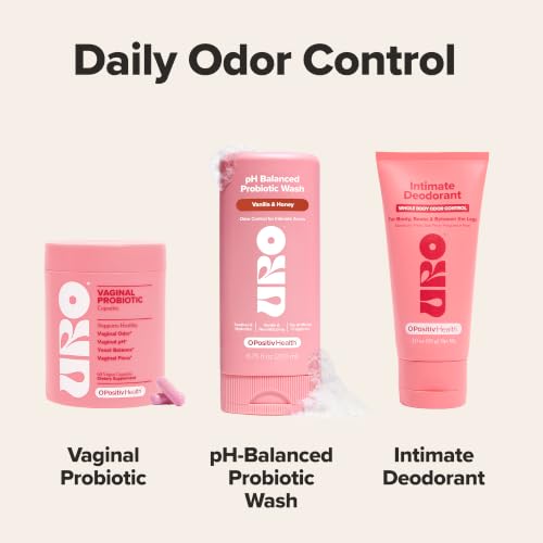 Image of URO pH Balance Probiotic Wash for Vaginal Odor, Vanilla + Honey 6.75 oz