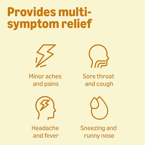 Amazon Basics Daytime Cold and Flu Relief, Non-Drowsy, Liquid Medicine, Original Flavor, 12 fl oz (Pack of 1) (Previously Care) - image 4