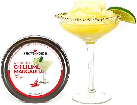 The Spice Lab Chili Lime Salt Cocktail Rimmer, 3.5 oz | Glass Cocktail Rimmer for Martinis and Margaritas - Gluten Free Non-GMO No MSG All Natural - Rim Sugar or Salt