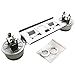 Endurance Pro WB29K17 WB16K10026 Double Range Top Burner Assembly Kit Replacement for GE Hot Point Gas Stove 868697 AP2633210 PS232404, 65932, AH232404, WB16K10003, WB29K0001, WB29K0017