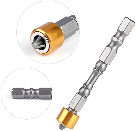 10PCS 65mm Screwdriver Bits Set Hex Shank Magnetic Anti-Slip for Plasterboard Drywall Screws Chrome Vanadium Steel Aluminum