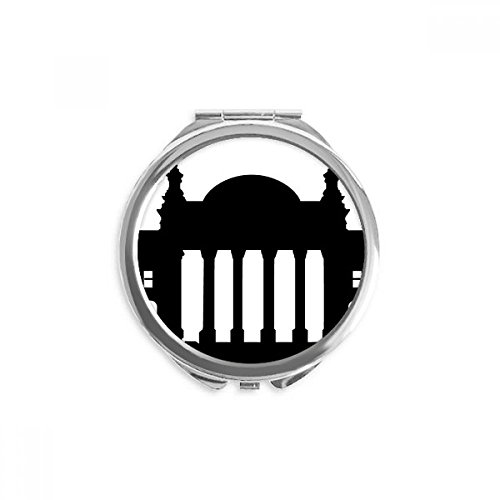 Miroir rond de maquillage Berlin Reichstag miroir de poche portable
