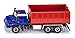 SIKU 3546, LKW mit Abrollmulde, 1:50, Metall/Kunststoff, Blau/Rot, Abrollbare Mulde