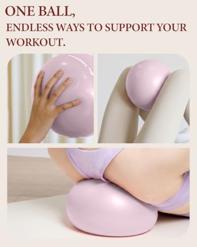Image of Trideer 9 Inch Pilates Ball with Inflation Straw, Small Exercise Yoga Ball