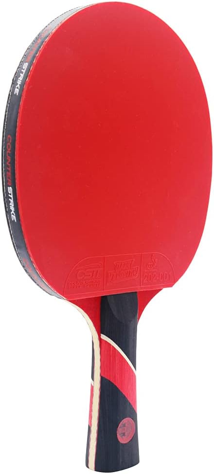 Red Widow Paddle Bundle (Includes Hard Case & 6 Balls) | Professional Ping Pong Paddle | Professional Table Tennis Paddle | Carbon Table Tennis Paddle | Pre-Assembled Paddle | ITTF Approved