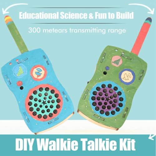 STEM Toys for Age 6-8-13 Crafts Kits Building Your Own Walkie Talkies for Kids Stuffers Birthday Gifts for 6 7 8 9 10 11 12 14+ Years Old Boys Girls Teens Engineering DIY Electronics Circuit Projects - Image 2
