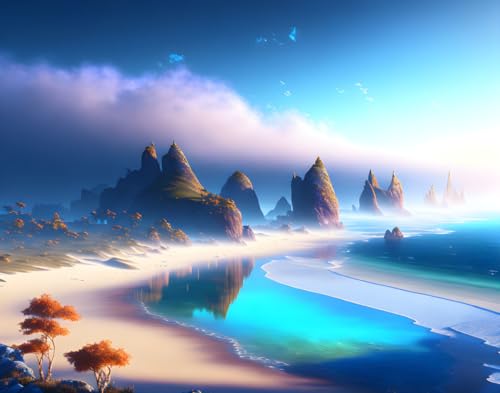 Affiches sur toile de maître 58x90 cm paysage ciel SERENDIPITP