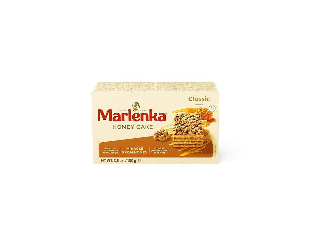 MARLENKA® 6+2 Honigkuchen - Mix 8 x 100 g | Tschechischer Kuchen für Desserts und Geschenksets | Parent (MIX)