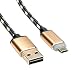 Produktbild ROLINE Gold - USB-Kabel - USB (M) umkehrbar bis Micro-USB Typ B (M) umkehrbar - USB 2.0-1 m - Schwarz, Gold