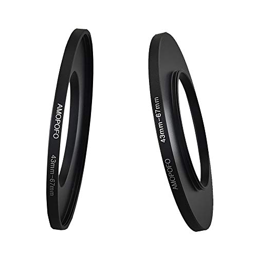 Image of 43mm Lens to 67mm Camera Filter Ring Compatible with for All Brands 43mm Lens and 67mm UV,ND,CPL Camera Filter Accessories